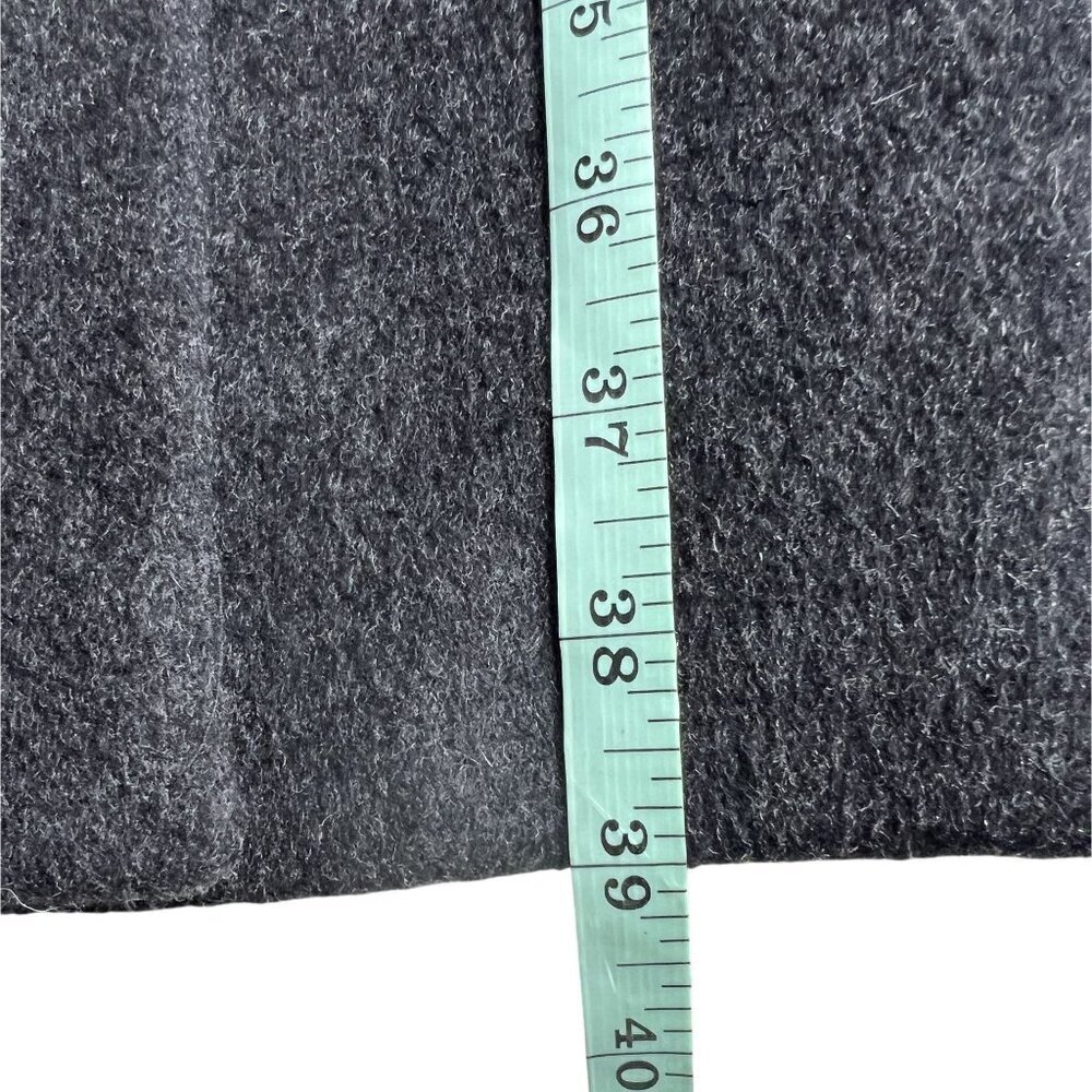 J.Crew‎ Coat Womens Size 10 Gray Tall Long Wool Cashmere Blend Lined - Picture 10 of 11